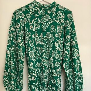 Green Zara Long-Sleeve Dress